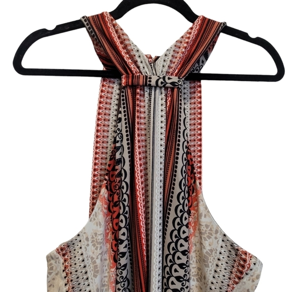 CATO Sz XL Geometric Sleeveless Open Back Midi Dress - Picture 4 of 8